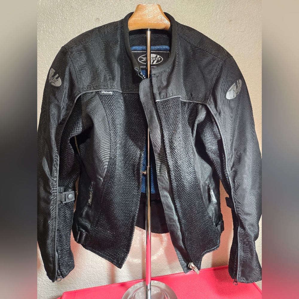 Joe Rocket Womans Padded Motorcycle Jacket Black Velocity  Size Small